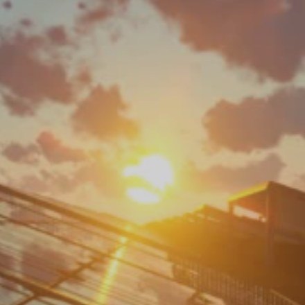 Placas solares al atardecer